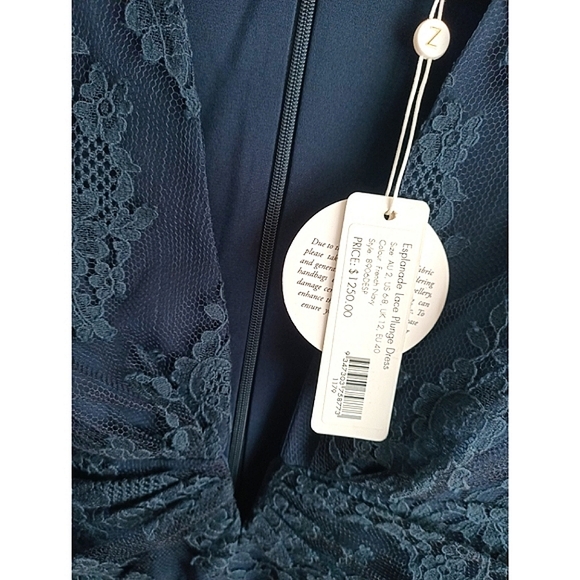 ZIMMERMANN Esplanade silk maxi dress french navy NWT *SIZE 10* - Picture 4 of 6